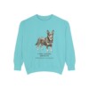 lancashire-heeler-sweatshirt-latin-chalky-mint-1 Lancashire Heeler Latin Sweatshirt, Chalky Mint, front view