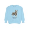 lancashire-heeler-sweatshirt-latin-chambray-1 Lancashire Heeler Latin Sweatshirt, Chambray, front view
