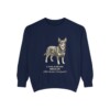 lancashire-heeler-sweatshirt-latin-true-navy-1 Lancashire Heeler Latin Sweatshirt, True Navy, front view