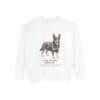 lancashire-heeler-sweatshirt-latin-white-1 Lancashire Heeler Latin Sweatshirt, White, front view