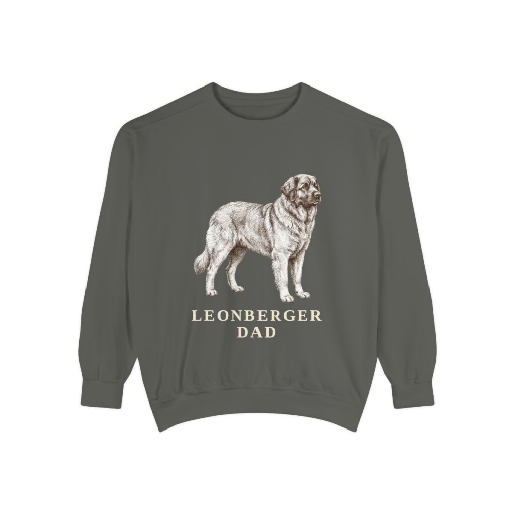 Leonberger Dad Sweatshirt, Pepper, front view