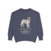 Leonberger Humor Sweatshirt, Denim, front view