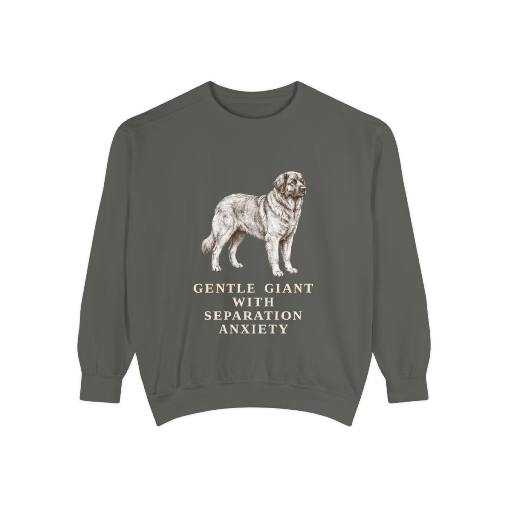 Leonberger Humor Sweatshirt, Pepper, front view