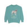 Leonberger Humor Sweatshirt, Seafoam, front view
