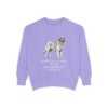 Leonberger Humor Sweatshirt, Violet, front view