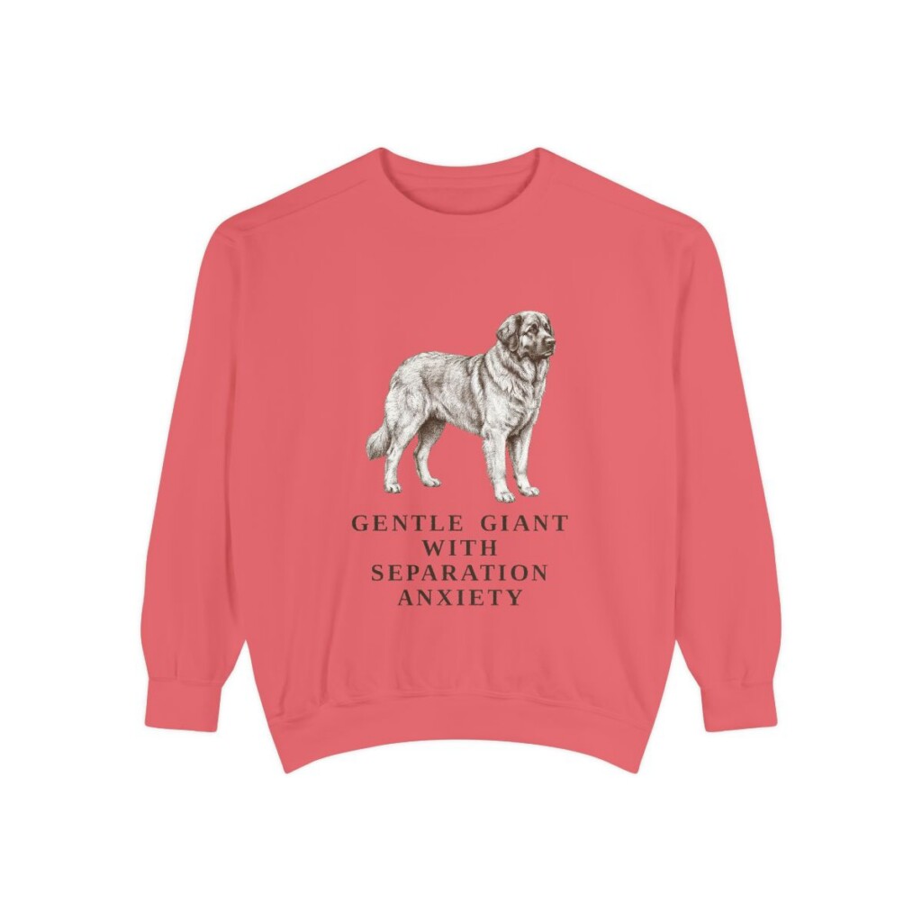 Leonberger Humor Sweatshirt, Watermelon, front view