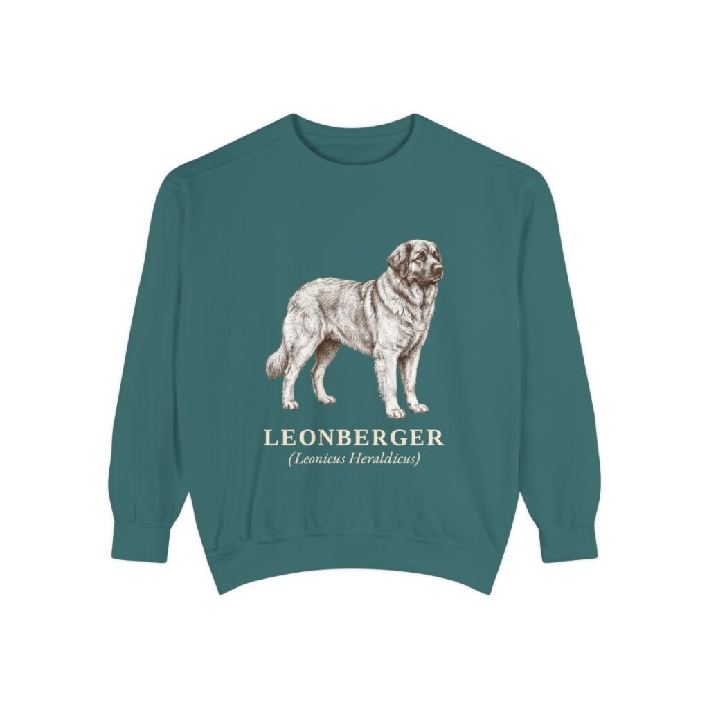 Leonberger Latin Sweatshirt, Blue Spruce, front view