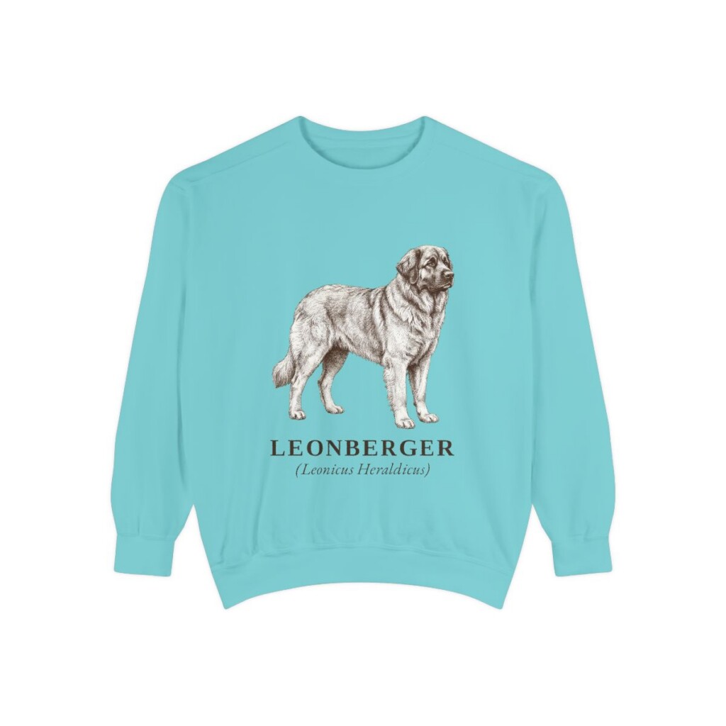 Leonberger Latin Sweatshirt, Chalky Mint, front view