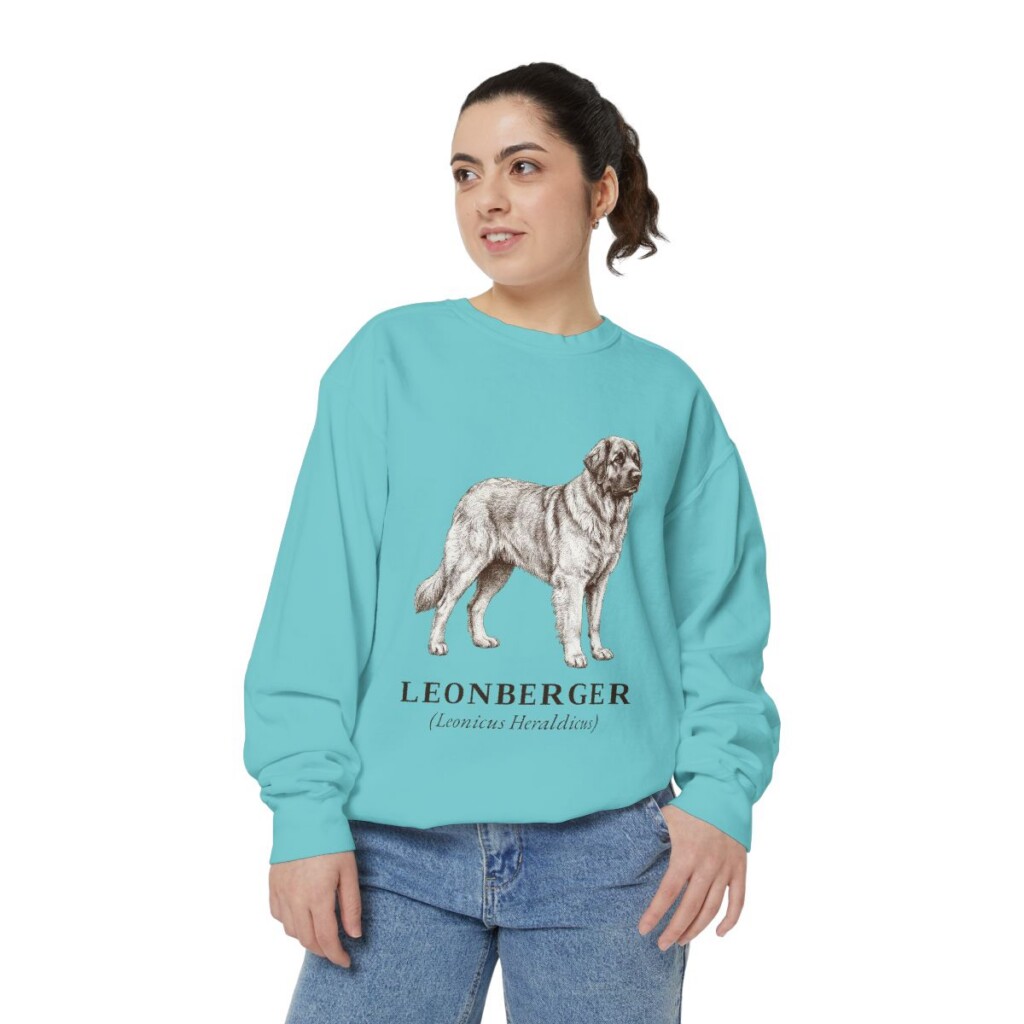 Leonberger Latin Sweatshirt, Chalky Mint, person 2 front