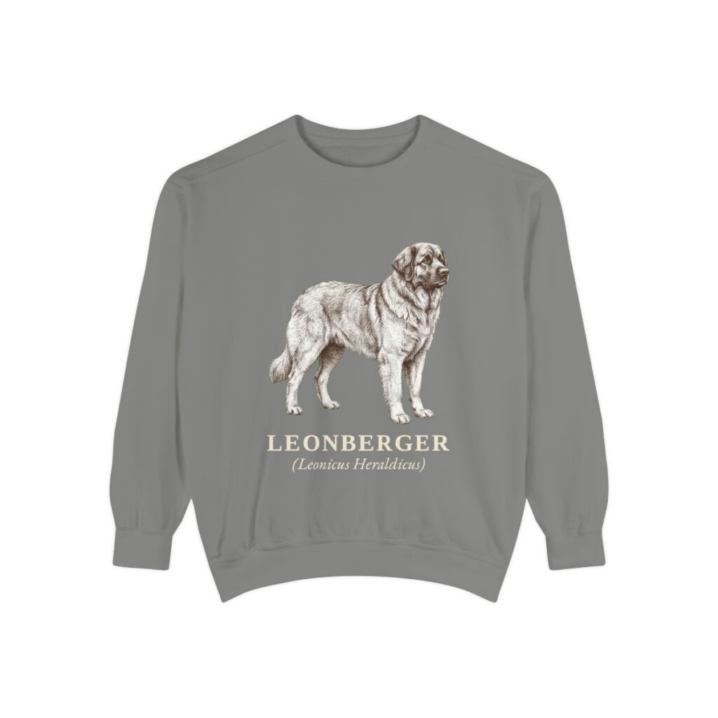 Leonberger Latin Sweatshirt, Grey, front view