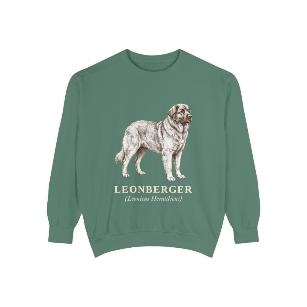 Leonberger Latin Sweatshirt, Light Green, front view
