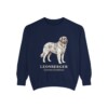 Leonberger Latin Sweatshirt, True Navy, front view
