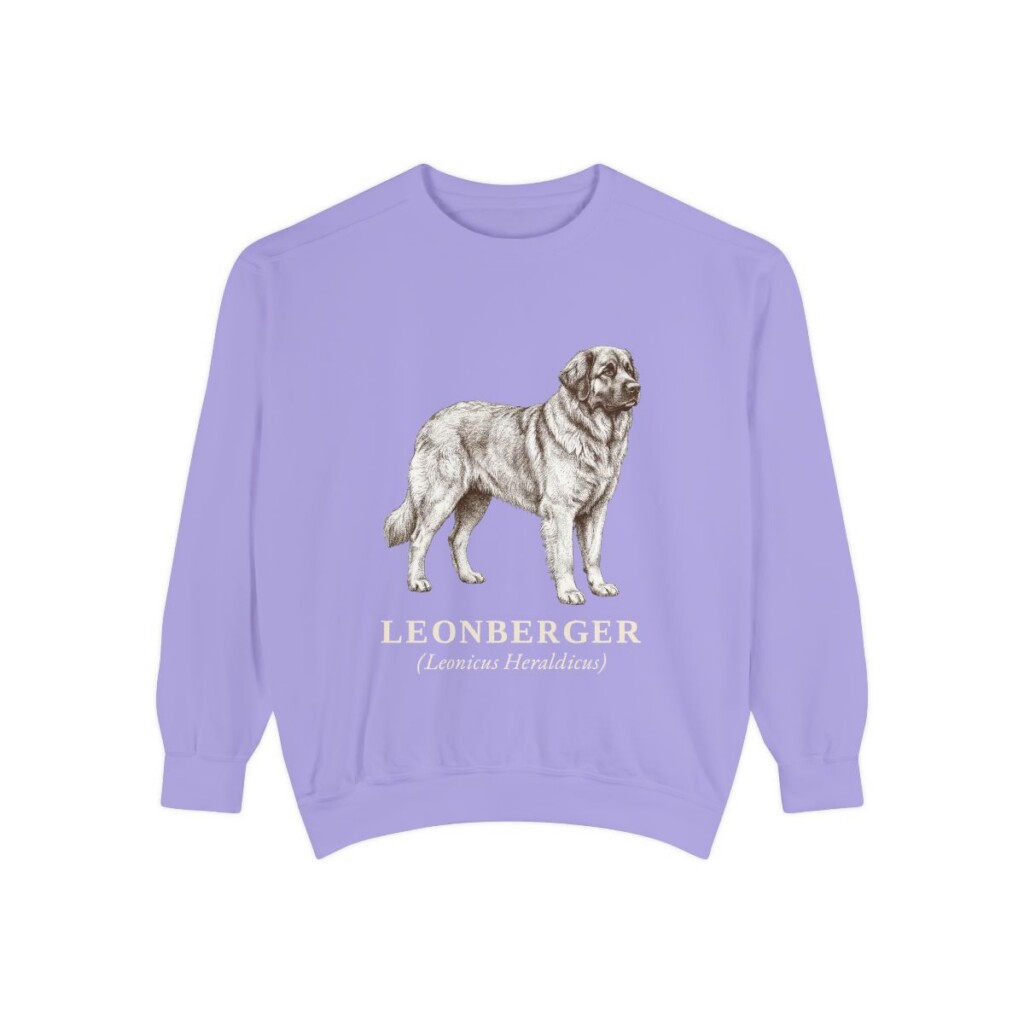 Leonberger Latin Sweatshirt, Violet, front view