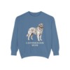 leonberger-sweatshirt-mom-blue-jean Leonberger Mom Sweatshirt, Blue Jean, front view