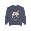 leonberger-sweatshirt-mom-denim Leonberger Mom Sweatshirt, Denim, front view