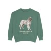 leonberger-sweatshirt-mom-light-green Leonberger Mom Sweatshirt, Light Green, front view
