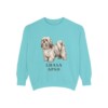 Lhasa Apso Sweatshirt, Chalky Mint, front view