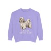 Lhasa Apso Dad Sweatshirt, Violet, front view