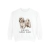 Lhasa Apso Dad Sweatshirt, White, front view
