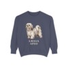 Lhasa Apso Sweatshirt, Denim, front view