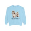 Lhasa Apso Latin Sweatshirt, Chambray, front view