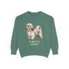 Lhasa Apso Sweatshirt, Light Green, front view