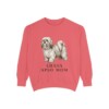 lhasa-apso-sweatshirt-mom-watermelon Lhasa Apso Mom Sweatshirt, Watermelon, front view