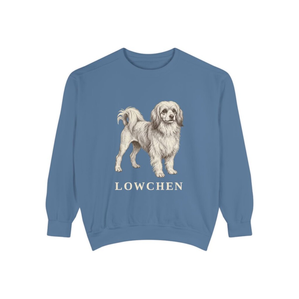 Lowchen Sweatshirt, Blue Jean, front view