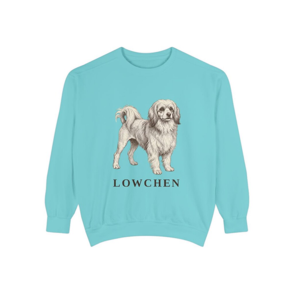 Lowchen Sweatshirt, Chalky Mint, front view