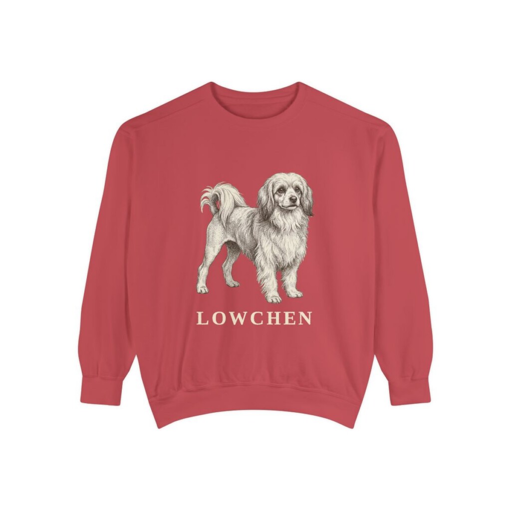Lowchen Sweatshirt, Crimson, front view