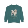 lowchen-sweatshirt-dad-blue-spruce Lowchen Dad Sweatshirt, Blue Spruce, front view