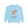 lowchen-sweatshirt-dad-chambray Lowchen Dad Sweatshirt, Chambray, front view