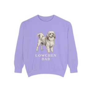 Lowchen Dad Sweatshirt, Violet, front view