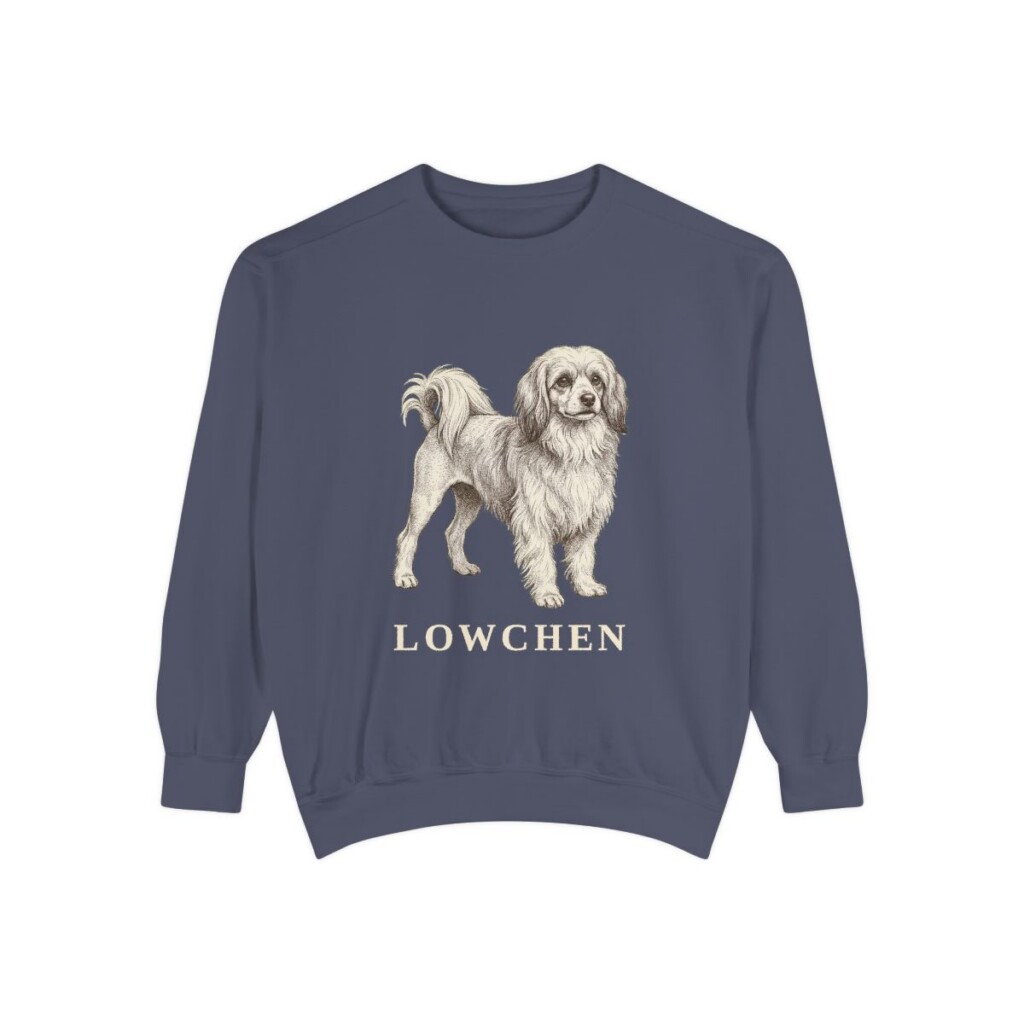 Lowchen Sweatshirt, Denim, front view