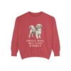 lowchen-sweatshirt-humor-crimson Lowchen Humor Sweatshirt, Crimson, front view