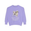 lowchen-sweatshirt-humor-violet Lowchen Humor Sweatshirt, Violet, front view