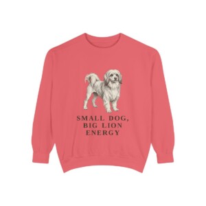 Lowchen Humor Sweatshirt, Watermelon, front view