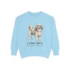 Lowchen Latin Sweatshirt, Chambray, front view