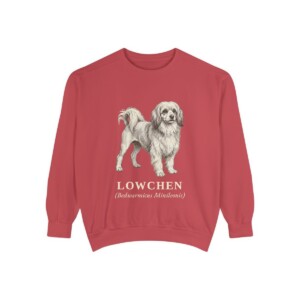 Lowchen Latin Sweatshirt, Crimson, front view