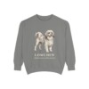 Lowchen Latin Sweatshirt, Grey, front view