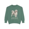 Lowchen Latin Sweatshirt, Light Green, front view
