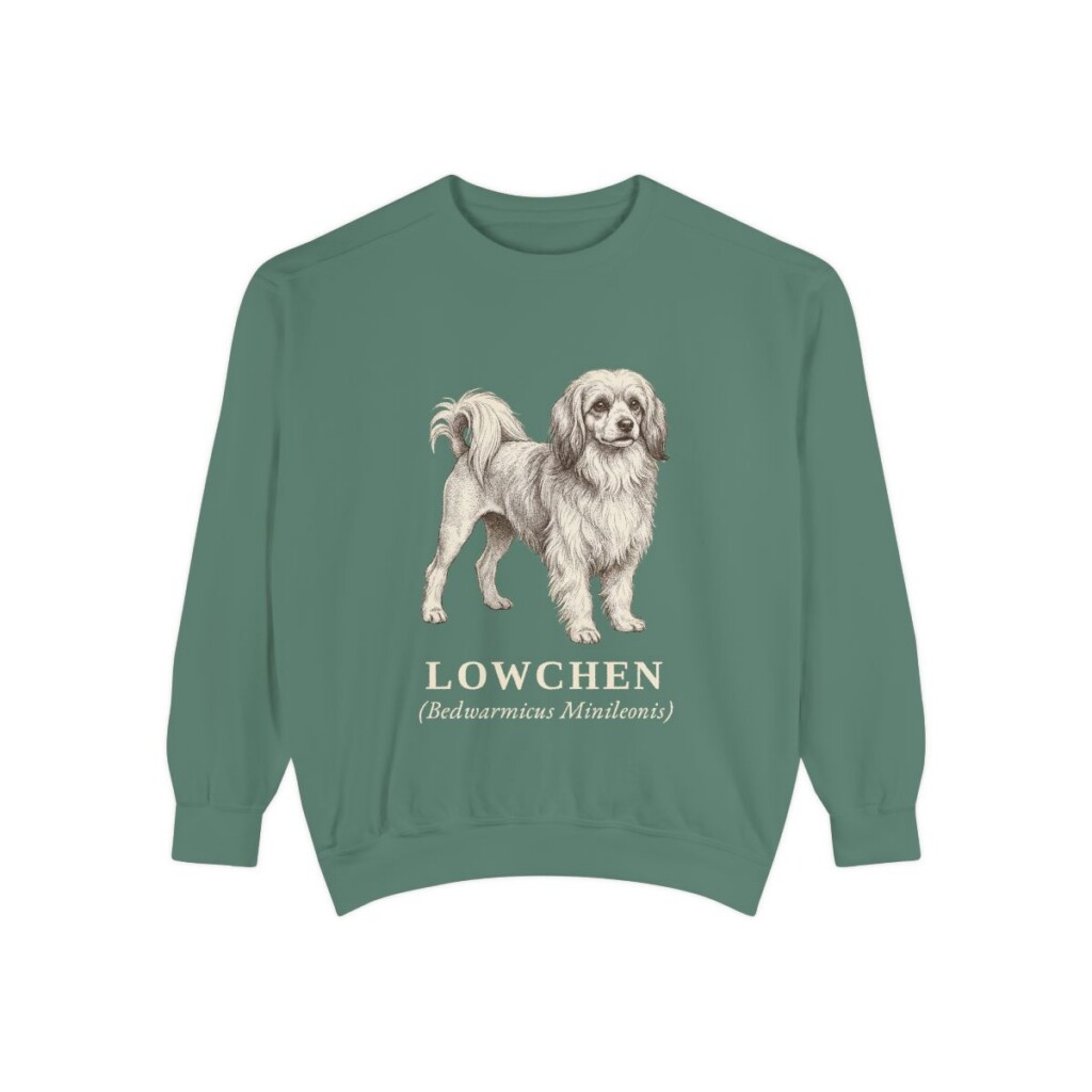 Lowchen Latin Sweatshirt, Light Green, front view