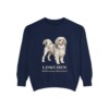 Lowchen Latin Sweatshirt, True Navy, front view