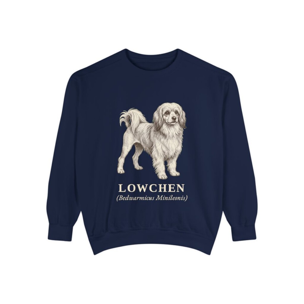 Lowchen Latin Sweatshirt, True Navy, front view