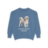 Lowchen Mom Sweatshirt, Blue Jean, front view