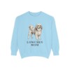 Lowchen Mom Sweatshirt, Chambray, front view