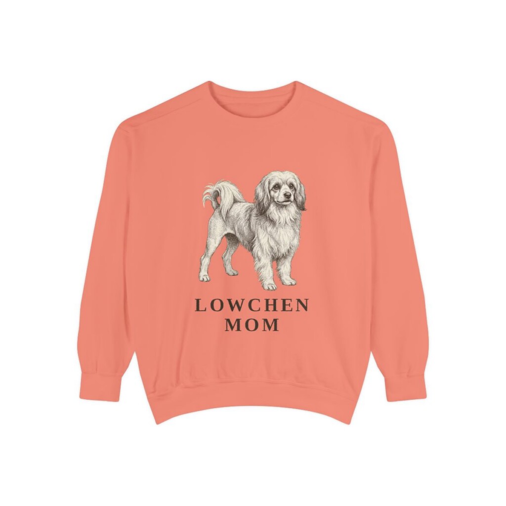 Lowchen Mom Sweatshirt, Terracotta, front view