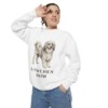 Lowchen Mom Sweatshirt, White, person 2 context