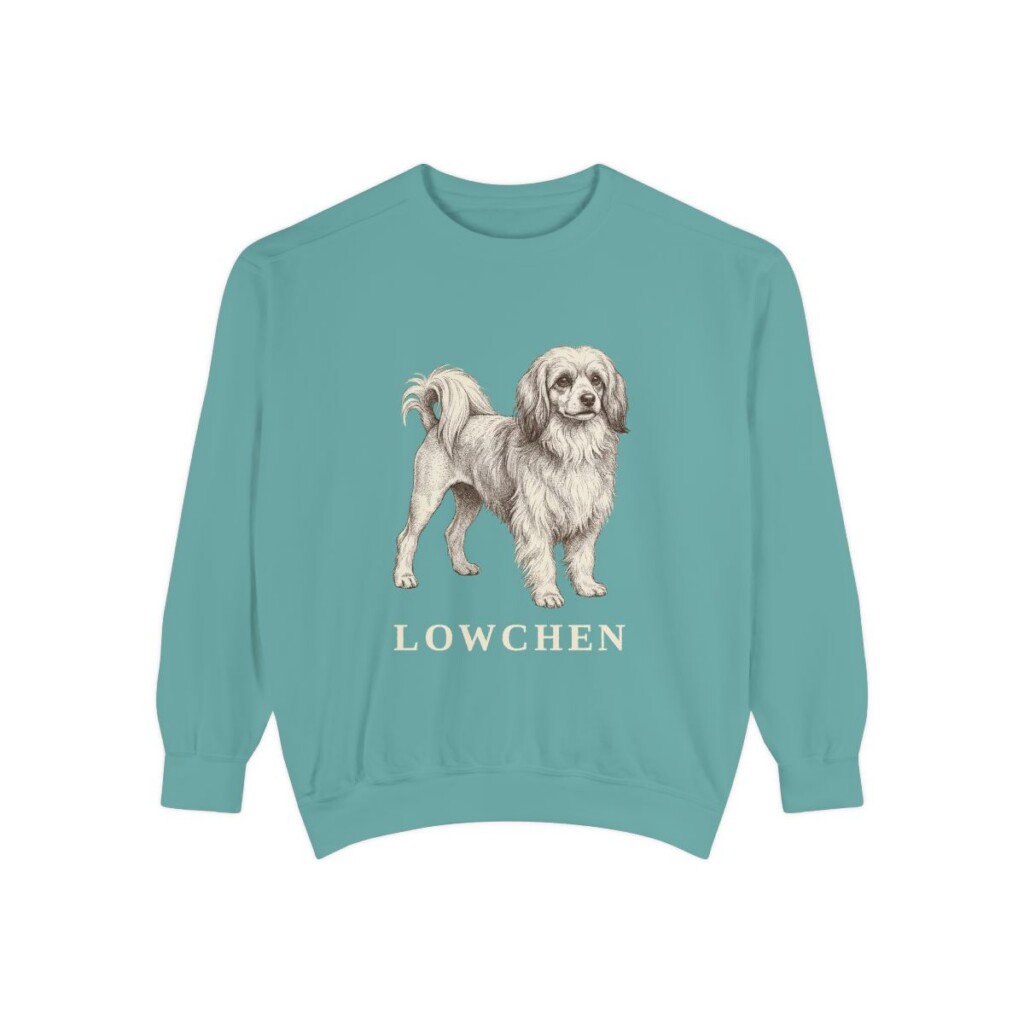 Lowchen Sweatshirt, Seafoam, front view