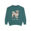 Mal-Shi Sweatshirt, Blue Spruce, front view